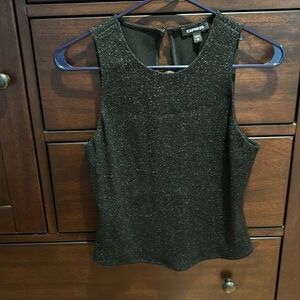 Black sequin top from Express